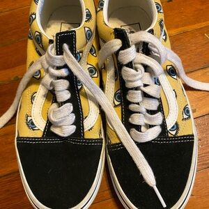 Evil eye vans womens WORN TWICE